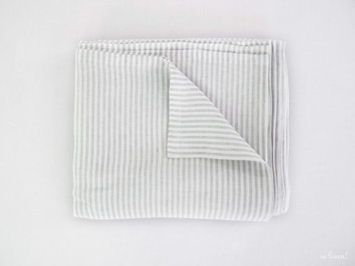 striped linen sheet