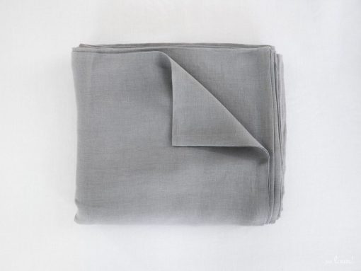 gray linen fitted sheet