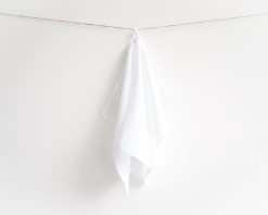 white linen tea towels