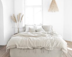 linen bedding natural 160x200