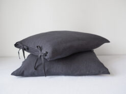Linen pillowcases with ties king
