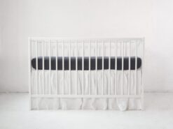 Linen crib sheet for boy