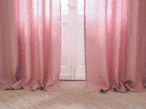 Curtains with pleating tape