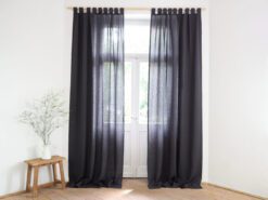 Natural curtains made of linen