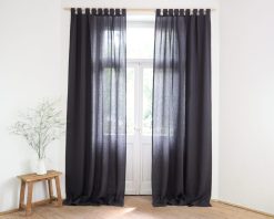 Natural curtains made of linen