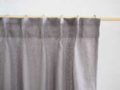 Pencil pleat linen curtains