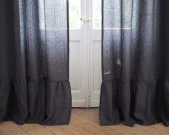 Scandinavian style linen curtains