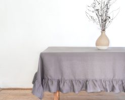 Rustic linen tablecloth