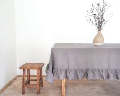 Rustic linen tablecloth
