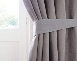 Linen curtain tie backs
