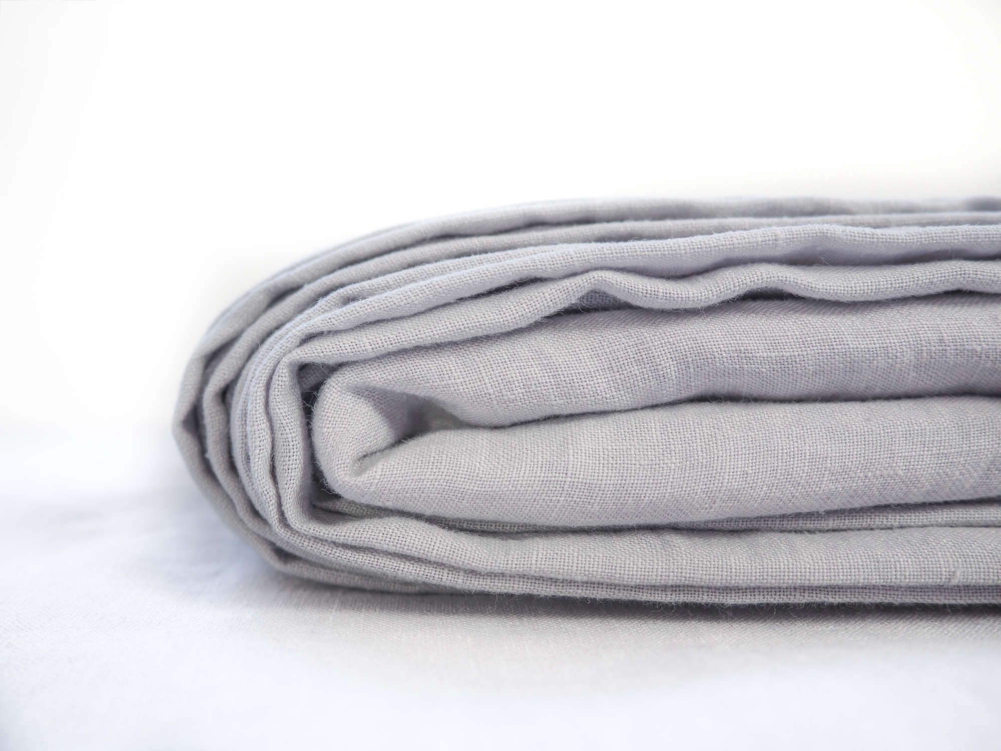 linen flat sheet light gray