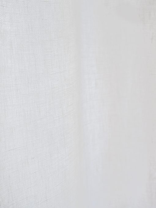 white heavy linen curtains
