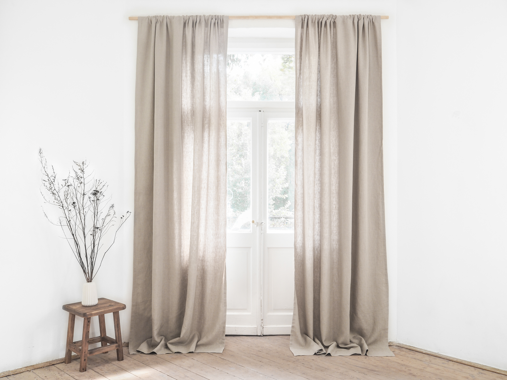 heavy linen curtains