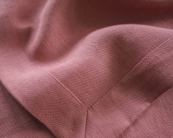 Pink solid linen tablecloth