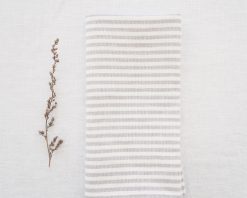 Striped linen napkins