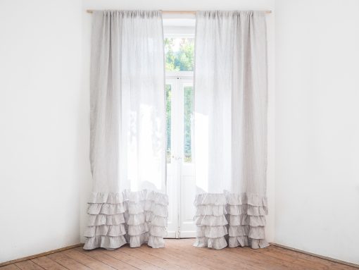 curtains with ruffles for the bedroom