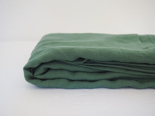 Green linen flat sheet