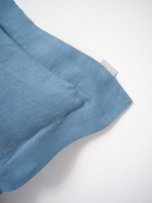 Blue linen pillowcover
