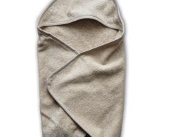 lniany ręcznik frotte z kapturkiem