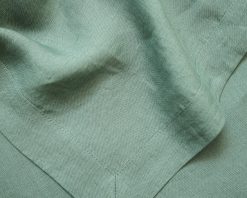 Green linen tablecloth