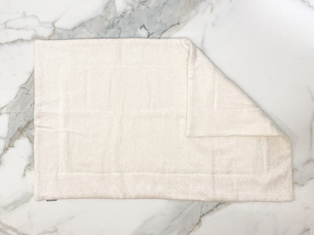 white linen bathroom mat properties