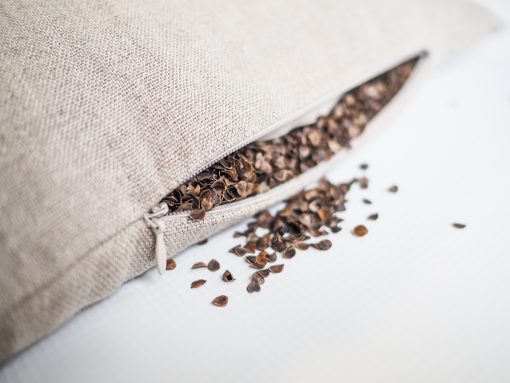 Linen buckwheat pillow