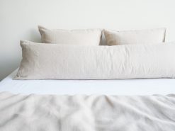 Linen body pillow cases