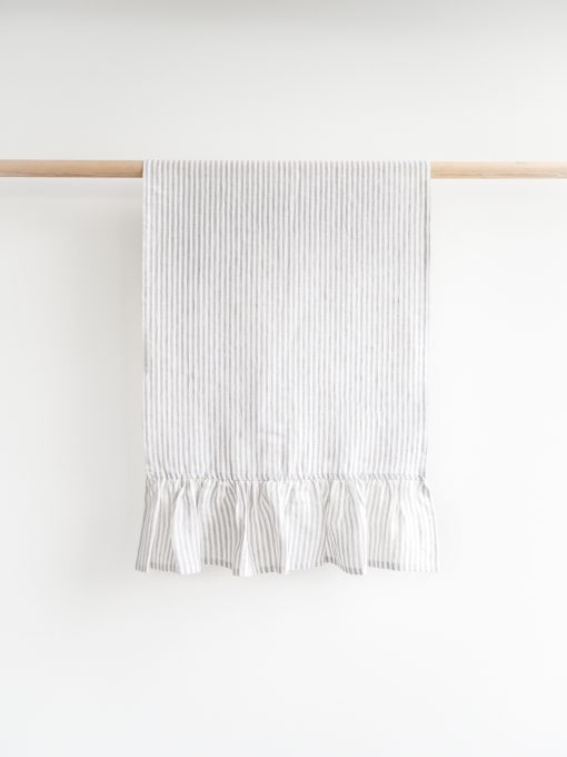 stripped linen dish towels