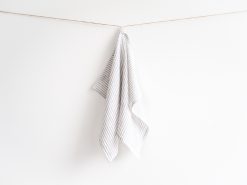 stripped linen tea towels