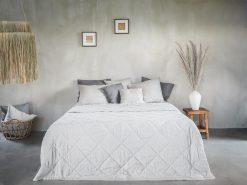 linen quilted bedspread