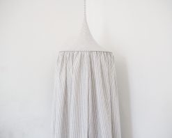 Striped linen canopy