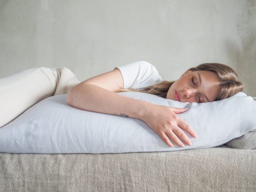 Linen pillow for pregnant women