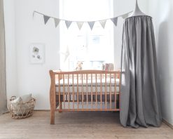 Linen canopy for boy's room