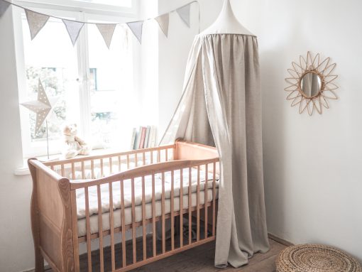 Linen canopy for the kid’s room
