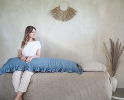 Niebieska poduszka dla kobiet w ciąży