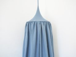 Blue linen canopy