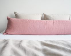 Pink pregnancy pillow