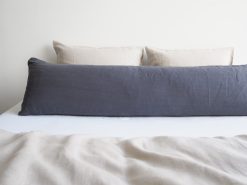 Linen body pillow