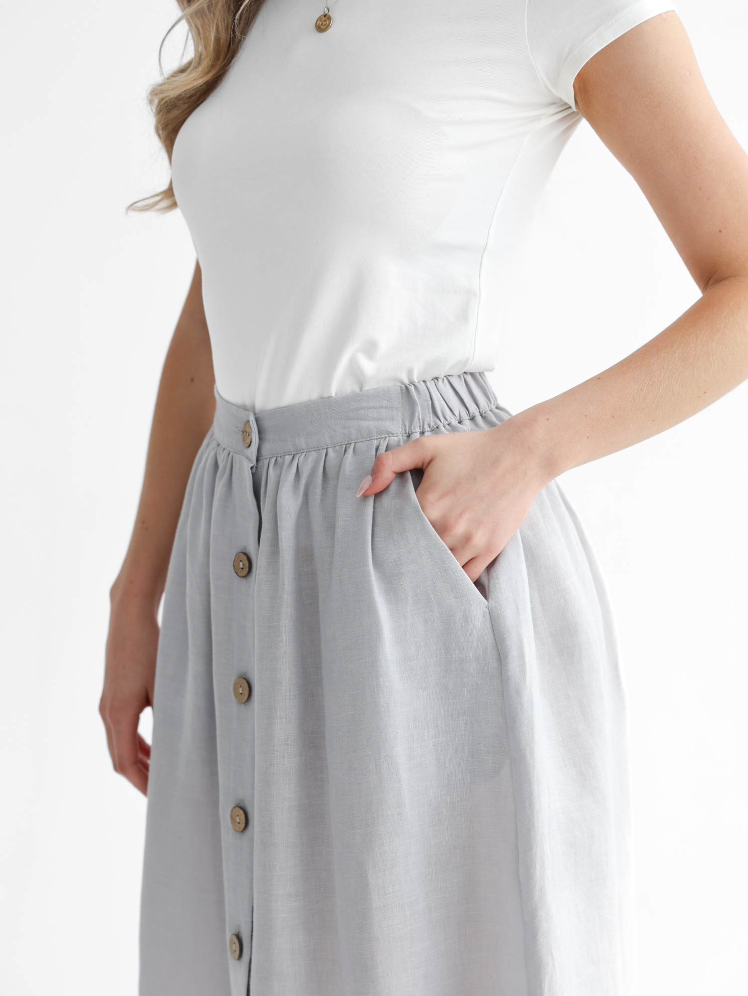 Summer linen skirt