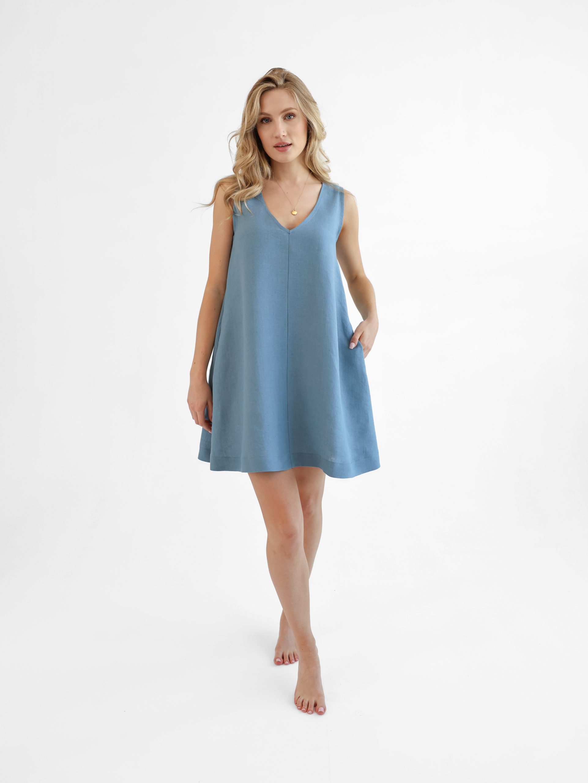 Simple linen dress