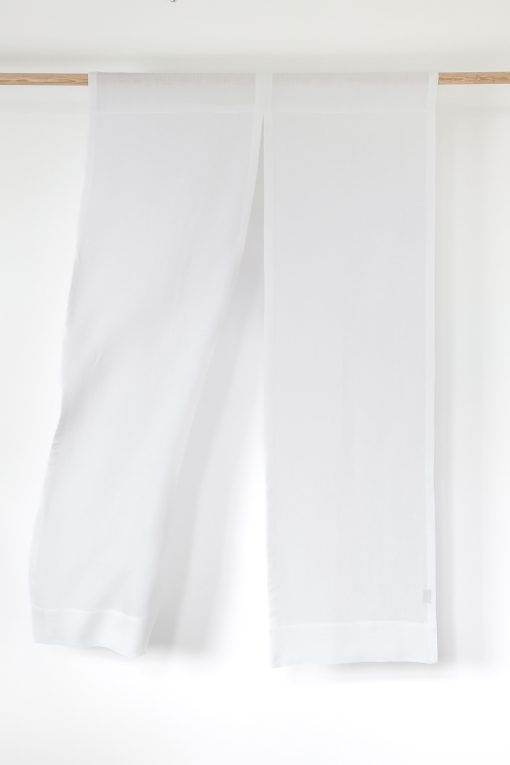 White noren curtains