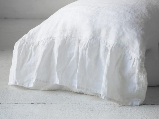 linen pillowcase white