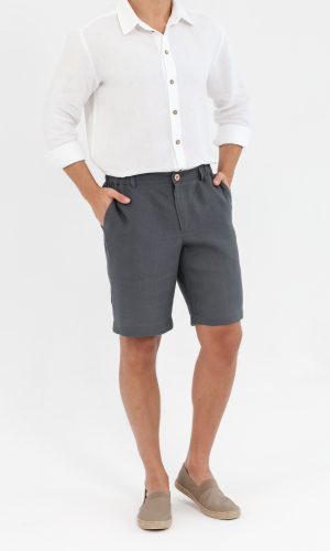 Elegant linen men's shorts