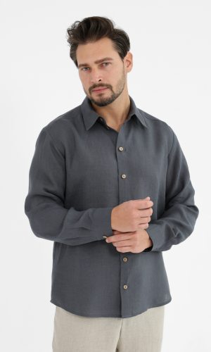 Airy linen men's shirt